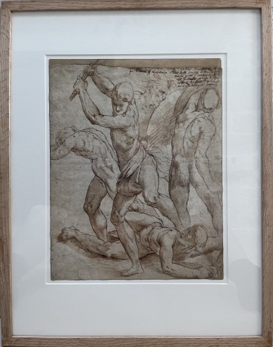 Jacopo Zanguidi Dit Bertoja (1544 - 1574) - Important dessin du XVIe siècle - Tableaux et dessins Style Renaissance