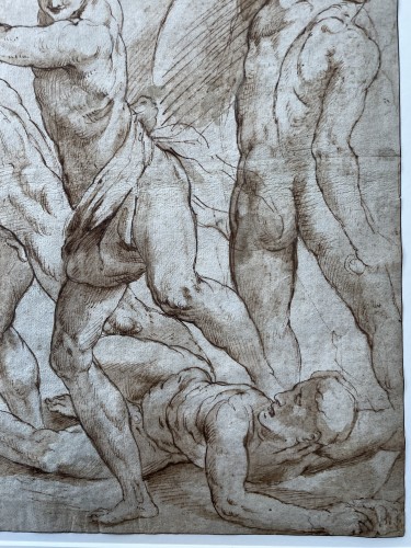 Tableaux et dessins Dessin, Aquarelle & Pastel - Jacopo Zanguidi Dit Bertoja (1544 - 1574) - Important dessin du XVIe siècle