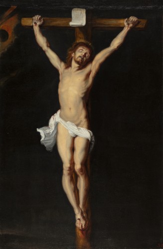 Le Christ en croix - Tableau du XVIIe siècle, atelier de Pierre Paul Rubens