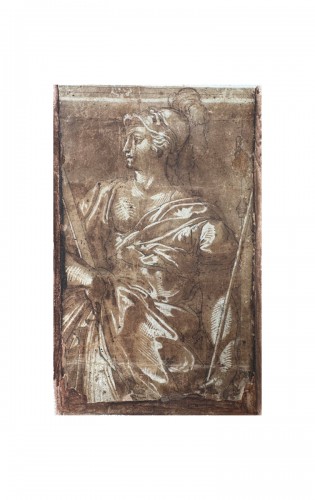 Étude de Pallas Athéna - Ambrogio Giovanni Figino (1553 - 1608)