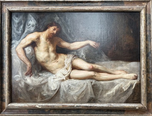 Ecole du Nord, XVIIe siècle - La deposition du christ