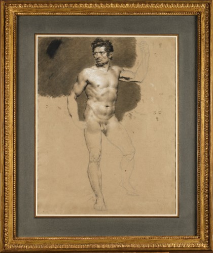 Male Nude Study, attributed To Constance Charpentier (1767-1849)