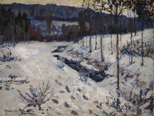 Alexandre Altmann (1878-1932) - Snowy Landscape, 1915flag