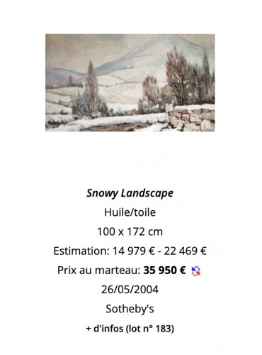 Alexandre Altmann (1878-1932) - Snowy Landscape, 1915flag - Art nouveau