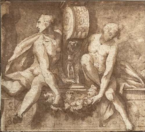 Attributed To Francesco Penni (1488-1528) - Study For A Fresco
