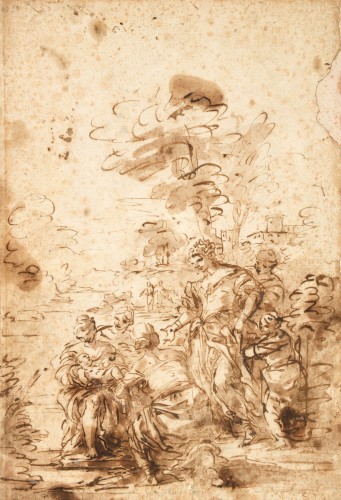 Giacinto Brandi (1621-1691) - La découverte de Moïse