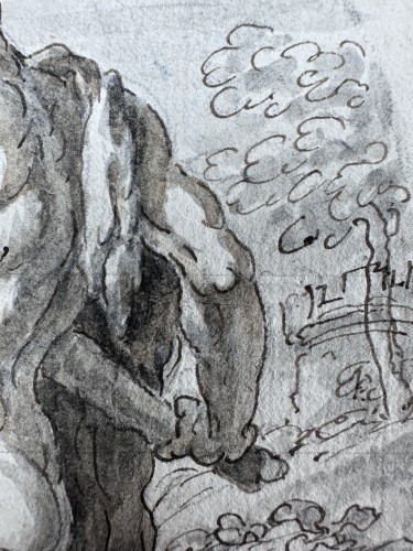 Hercules vanquishing a drakaina, Circle Of Giovanni Domenico Tiepolo (1727 – 1804)  - 