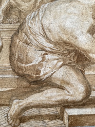 La Flagellation de sainte Bibiane, atelier de Pietro da cortona, probablement Ciro Ferri (1634 – 1689) - Renaissance