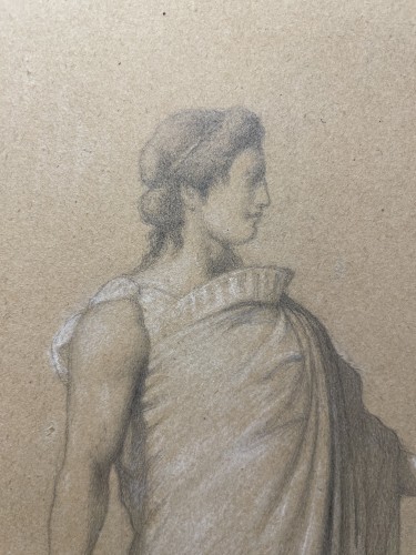 Jean Auguste Dominique Ingres (1780–1867) - Study Of The Vestal - Paintings & Drawings Style Empire