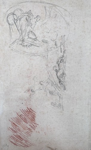 Tableaux et dessins Dessin, Aquarelle & Pastel - Couple dansant, attribué à Charles-nicolas Cochin Le Jeune (1715 – 1790)