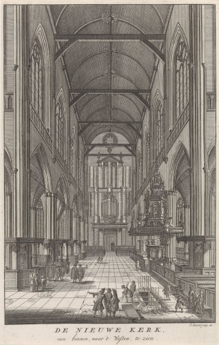 Intérieur de la Nieuwe Kerk d’Amsterdam, Jan Goeree (1670 – 1731) - Louis XV
