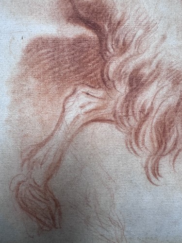 École Bolonaise vers 1670–1680 - Étude de satyre assis, vu de dos - Poncelin de Raucourt Fine Arts