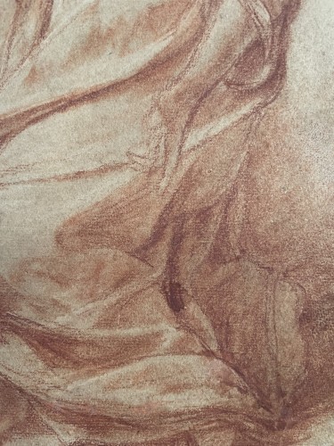 Études pour une figure féminine agenouillée, atelier de Carlo Maratti ou Maratta (1625 – 1713) - Poncelin de Raucourt Fine Arts