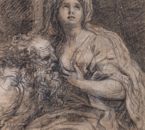 Placido Costanzi (1688 – 1759) - La Charité Romaine - Tableaux et dessins Style Louis XIV
