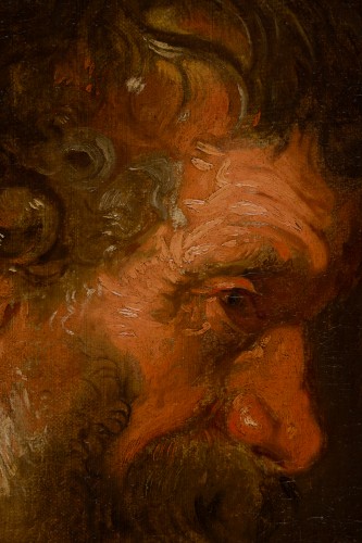 Tableaux et dessins Tableaux XVIIe siècle - Étude de tête d’homme barbu, Atelier de Van Dyck
