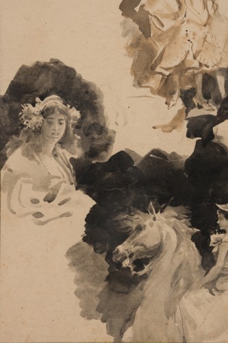 Études de femmes, Attribué à Giovanni Boldini (1842–1931) - Poncelin de Raucourt Fine Arts