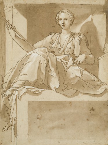 Taddeo Zuccaro (Urbino 1529 – 1566 Rome) et atelier (?) - Femme assise