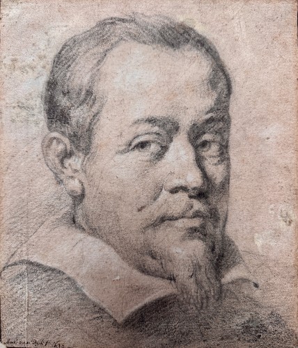 Portrait d’un gentilhomme, École romaine, début XVIIe siècle - Tableaux et dessins Style Renaissance