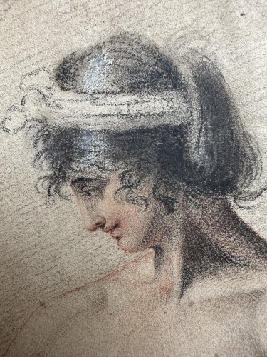 Study of a Female Nude, circle of Johann Heinrich Füssli (1741–1825)  - Paintings & Drawings Style Directoire
