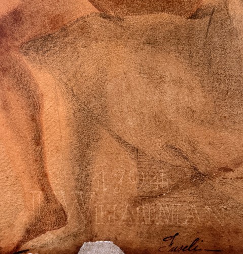 Directoire - Study of a Female Nude, circle of Johann Heinrich Füssli (1741–1825) 