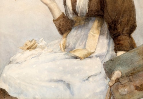 English School Circa 1895, Portrait of a Young Woman Artist  - 