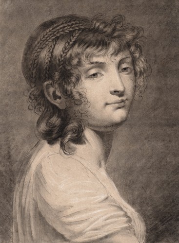 Pauline Auzou (1775–1835), Portrait Of A Young Woman With Braids, Circa 180