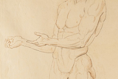 Antonio Canova – Étude monumentale de nu masculin, vers 1790 - Poncelin de Raucourt Fine Arts