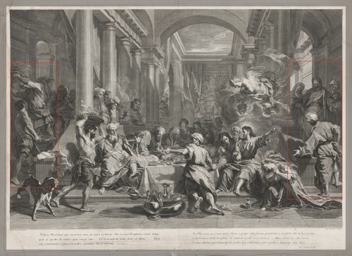 École française, XVIIIe siècle (vers 1760) - Études de figures d’après Jouvenet - Tableaux et dessins Style Louis XVI
