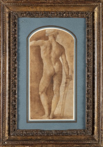 Study of a Standing Male, Early 16th century Circle of Andrea Mantegna