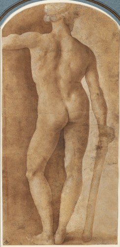 Study of a Standing Male, Early 16th century Circle of Andrea Mantegna - Paintings & Drawings Style Renaissance