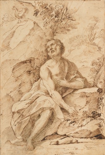 The Penitent Saint Peter - Roman School, 17th Century, Circa 1606 To 1630