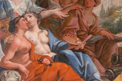 Alexandre Ubelesqui (1649 – 1718) -  Allegory of the Peace of Nijmegen - Paintings & Drawings Style Louis XIV
