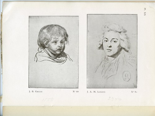 Paintings & Drawings  - English Jean-Baptiste Greuze, Red Chalk Study for the Head of a Child