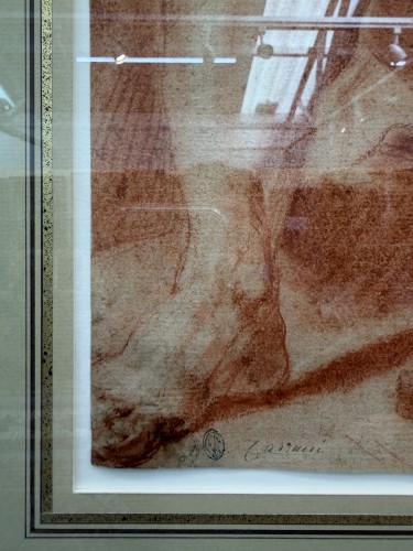 Paintings & Drawings  - Study of a Nude, attributed to Domenico Maria Canuti (1625 – 1684) 