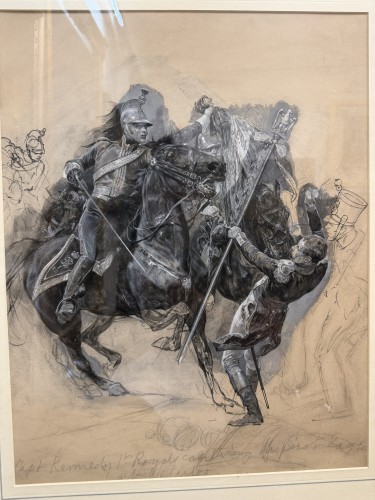 Richard Caton Woodville (1856 - 1927), le capitaine Kennedy capturant l’Aigle - Poncelin de Raucourt Fine Arts