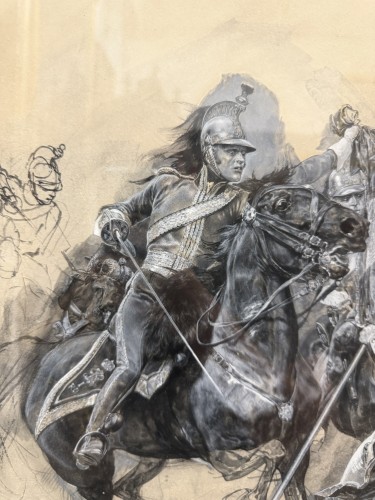 Antiquités - Richard Caton Woodville (1856 - 1927), le capitaine Kennedy capturant l’Aigle