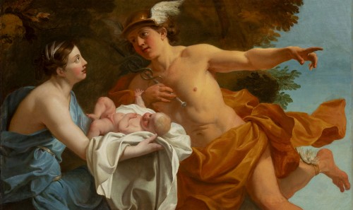 Noël-Nicolas Coypel (1690-1734), The Infant Bacchus and the Nymphs of Nysa c. 1715 - Paintings & Drawings Style Louis XV