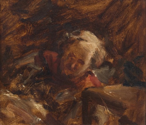 École anglaise vers 1830 – Tête d’homme endormi