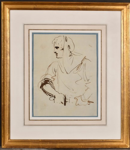 William Lock The Younger (1767–1847) – A Classical Soldier Drawing His Swor