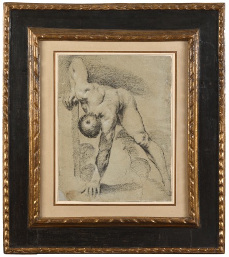GUERCINO (1591-1666) – Grand dessin recto-verso, vers 1620