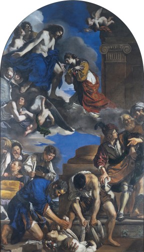 Paintings & Drawings  - GUERCINO (1591–1666) – Large Double-Sided Drawing, circa 1620  Copy title
