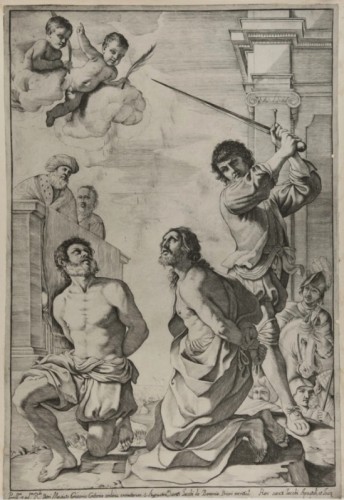 GUERCINO (1591–1666) – Large Double-Sided Drawing, circa 1620  Copy title - 