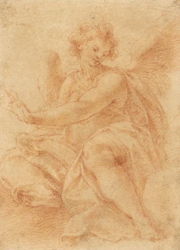 Giambattista Tinti (1558 - 1604) - Étude d'un ange sur un nuage