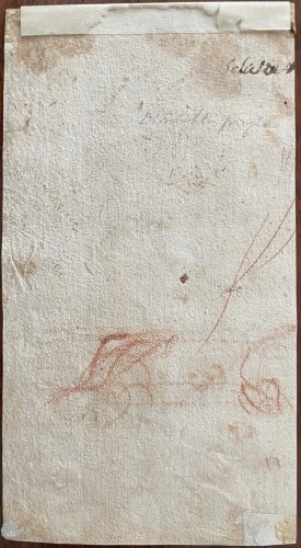 Tableaux et dessins Dessin, Aquarelle & Pastel - École Italienne, fin du XVIe siècle - Études de tête d’homme et d’écorchés