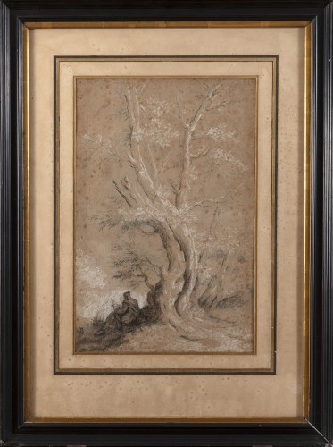 David de Marseille (1725 – 1789) - Figure at by a tree