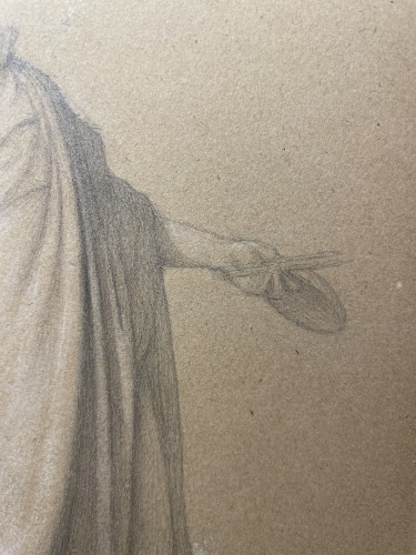 Tableaux et dessins Dessin, Aquarelle & Pastel - Jean Auguste Dominique Ingres (1780-1867) - Étude de Vestale