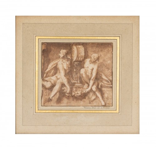 Étude pour une fresque - Attribué à Francesco Penni (1488-1528)