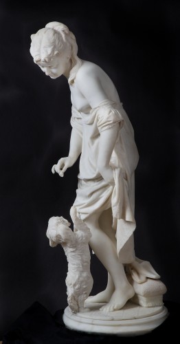 Sculpture Sculpture en Marbre - Biscottino - Donato Barcaglia (1849 - 1930)