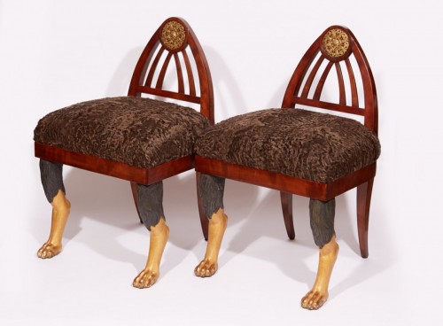 a pair of hall chairs - Seating Style Empire