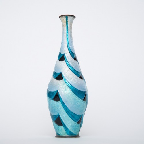 Objet de décoration Cassolettes, coupe et vase - Camille Fauré (1874-1956) - Vase en cuivre émaillé